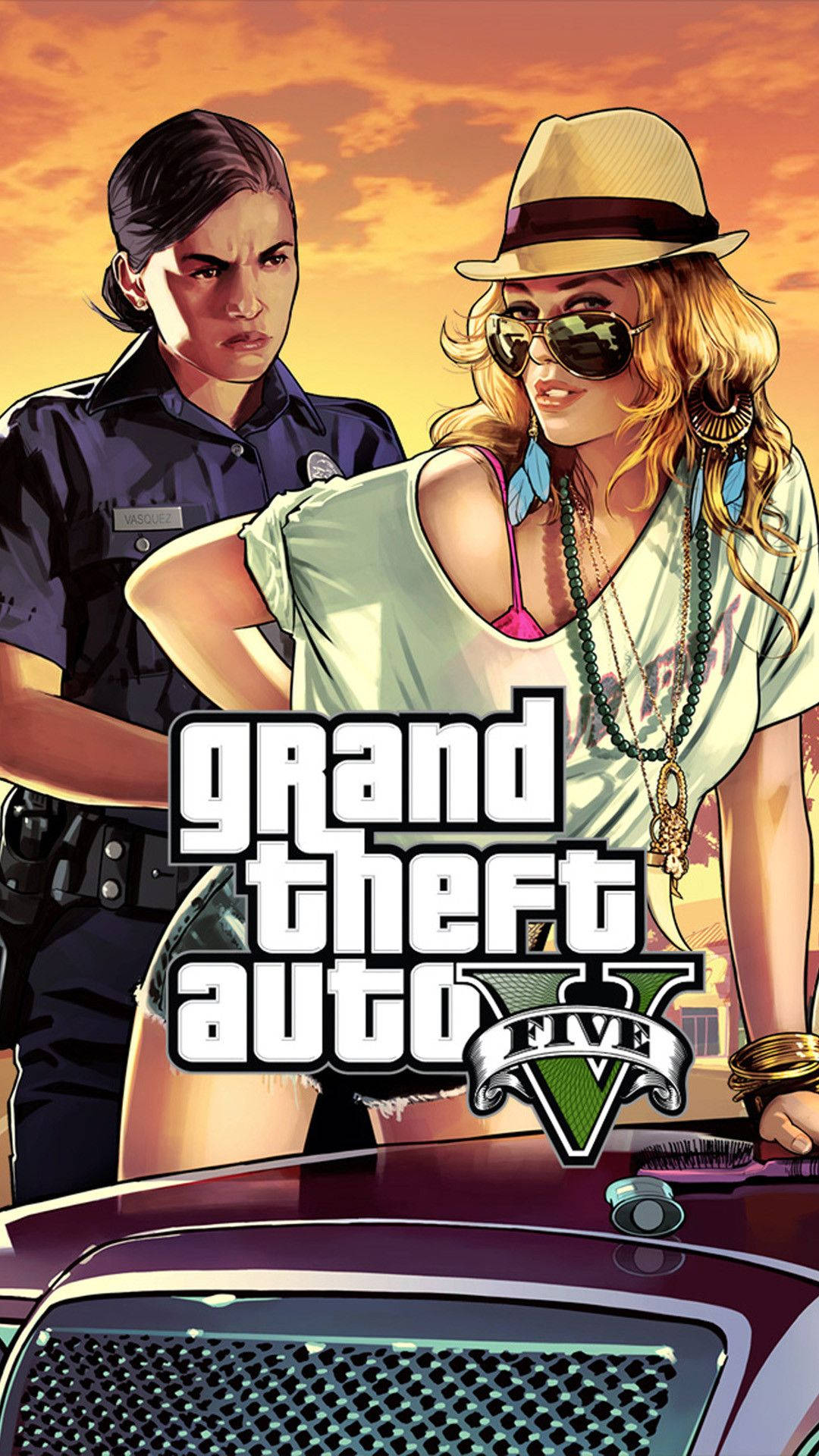 Gta 5 Telefon Kızı Polis Memuru Duvar Kağıdı