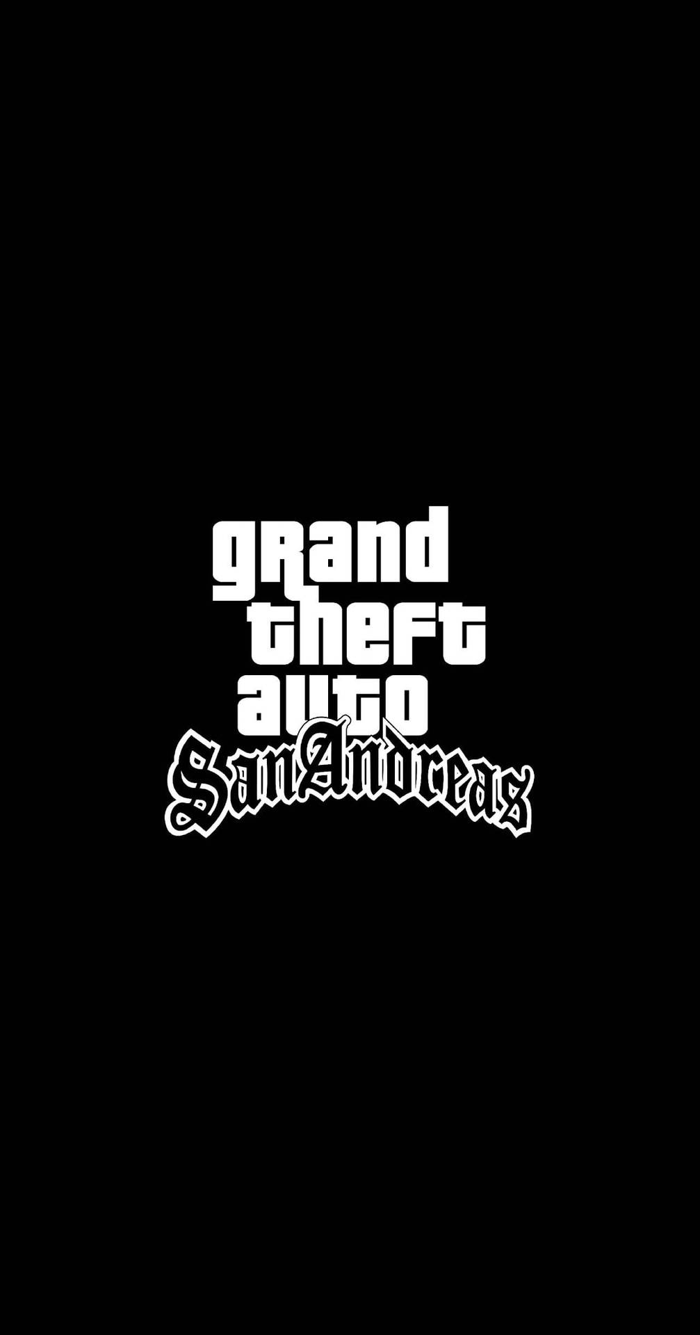 GTA iPhone San Andreas Logosu Duvar Kağıdı