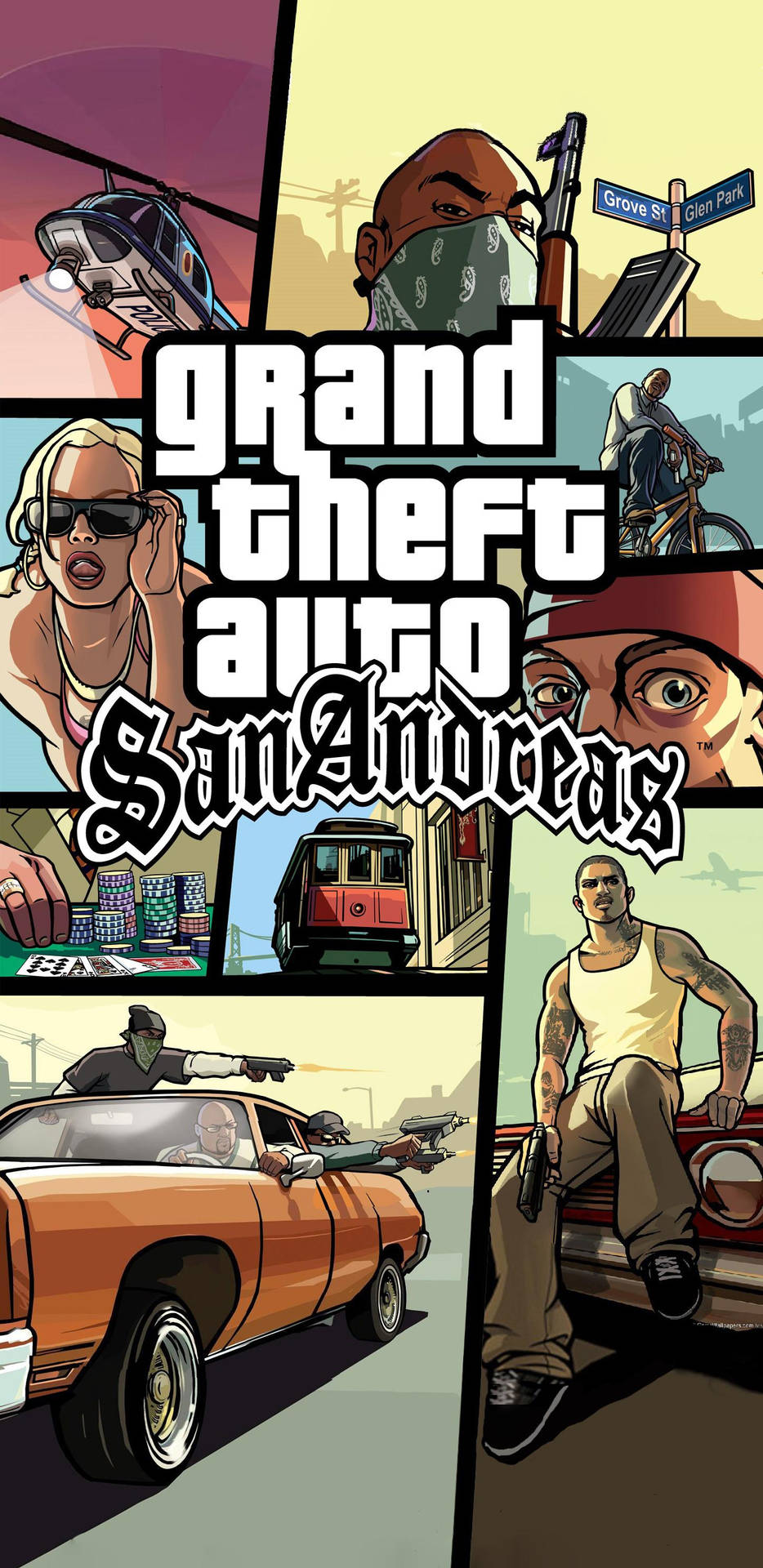 GTA SA 4K Aksiyon Oyunu — Anime 4K GIF Duvar Kağıdı