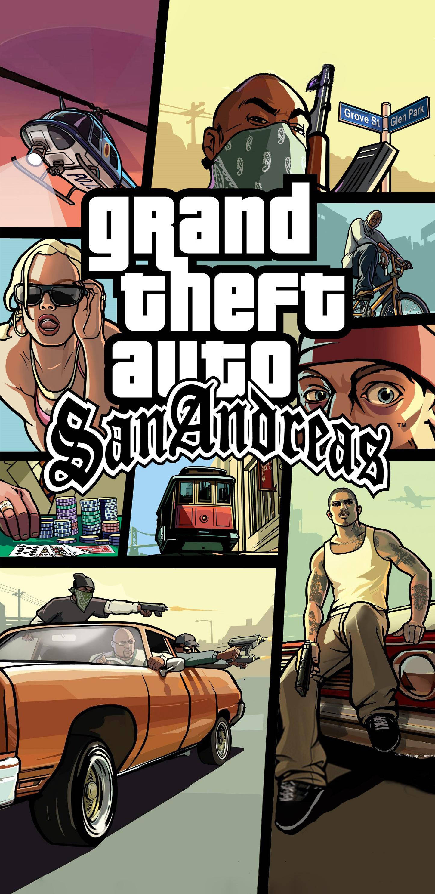 GTA SA 4K Aksiyon Oyunu Duvar Kağıdı