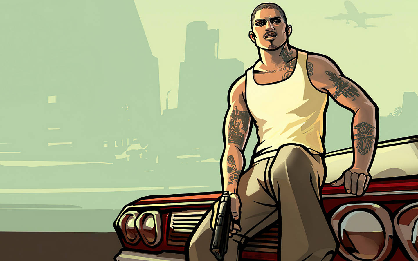 GTA SA 4K Ana Karakter Duvar Kağıdı