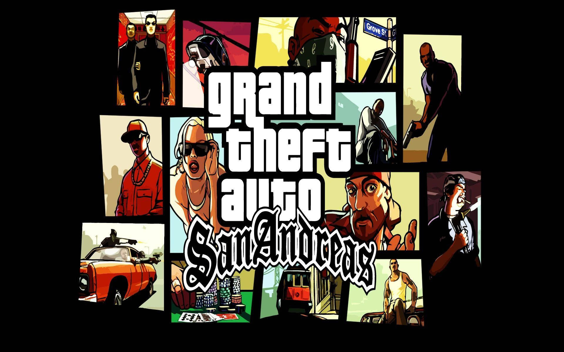 GTA SA 4K Kolaj Posteri Duvar Kağıdı