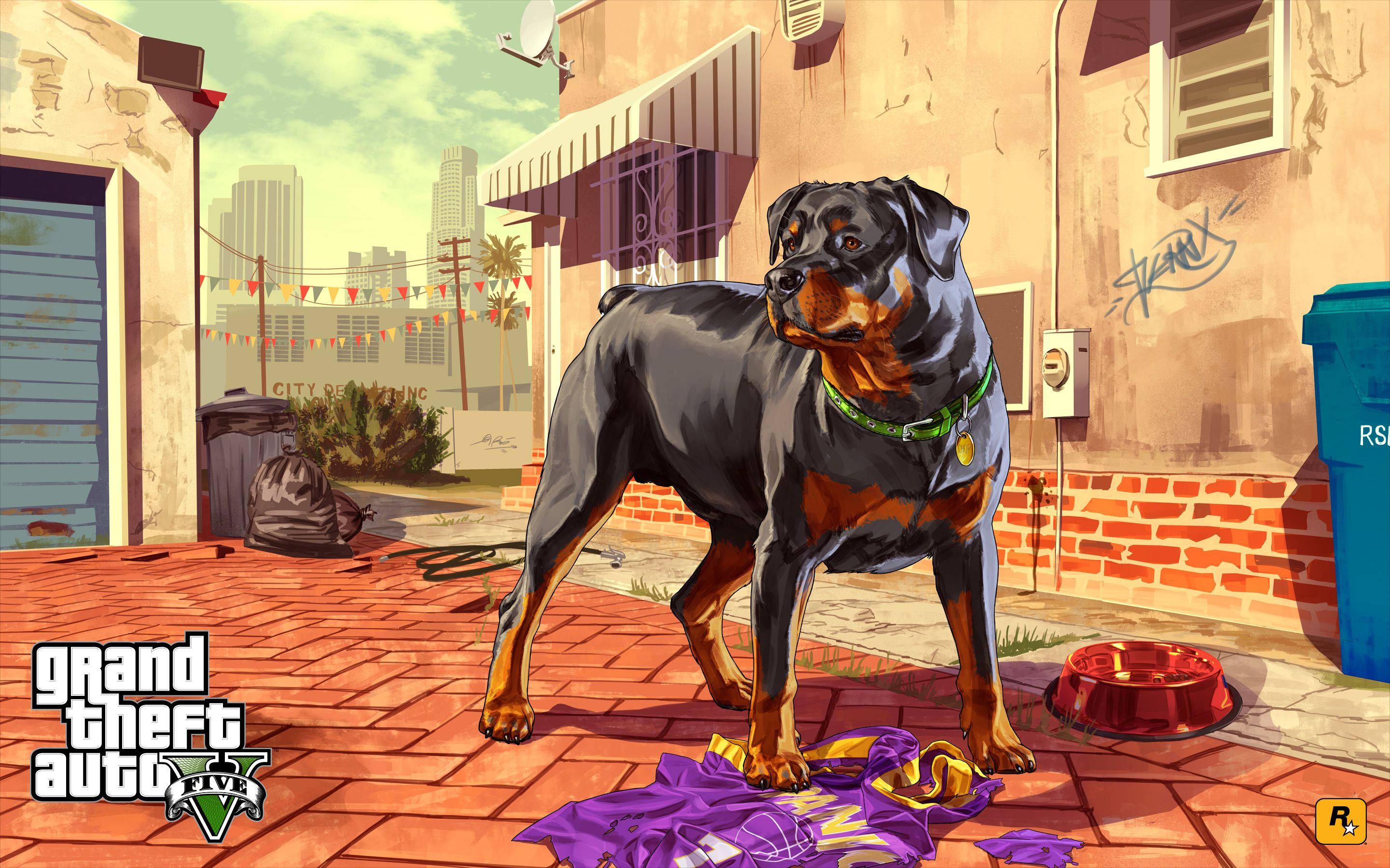 GTA San Andreas 4K: Chop, Rottweiler Köpek Duvar Kağıdı