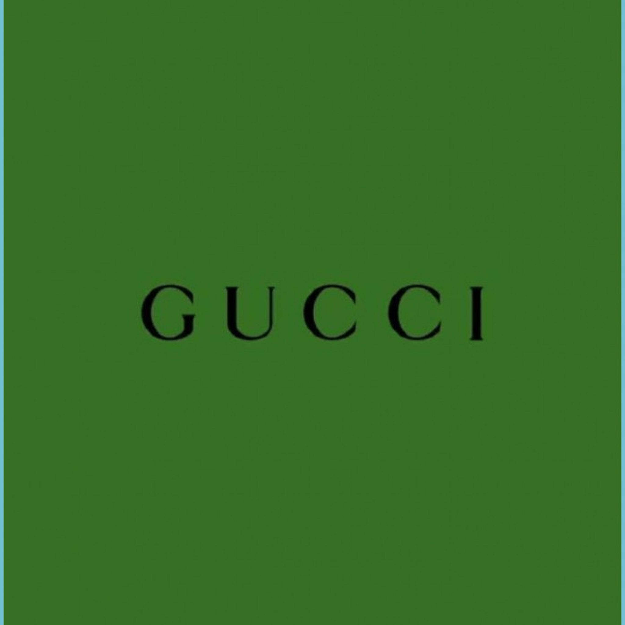 Gucci Sade Yeşil Duvar Kağıdı
