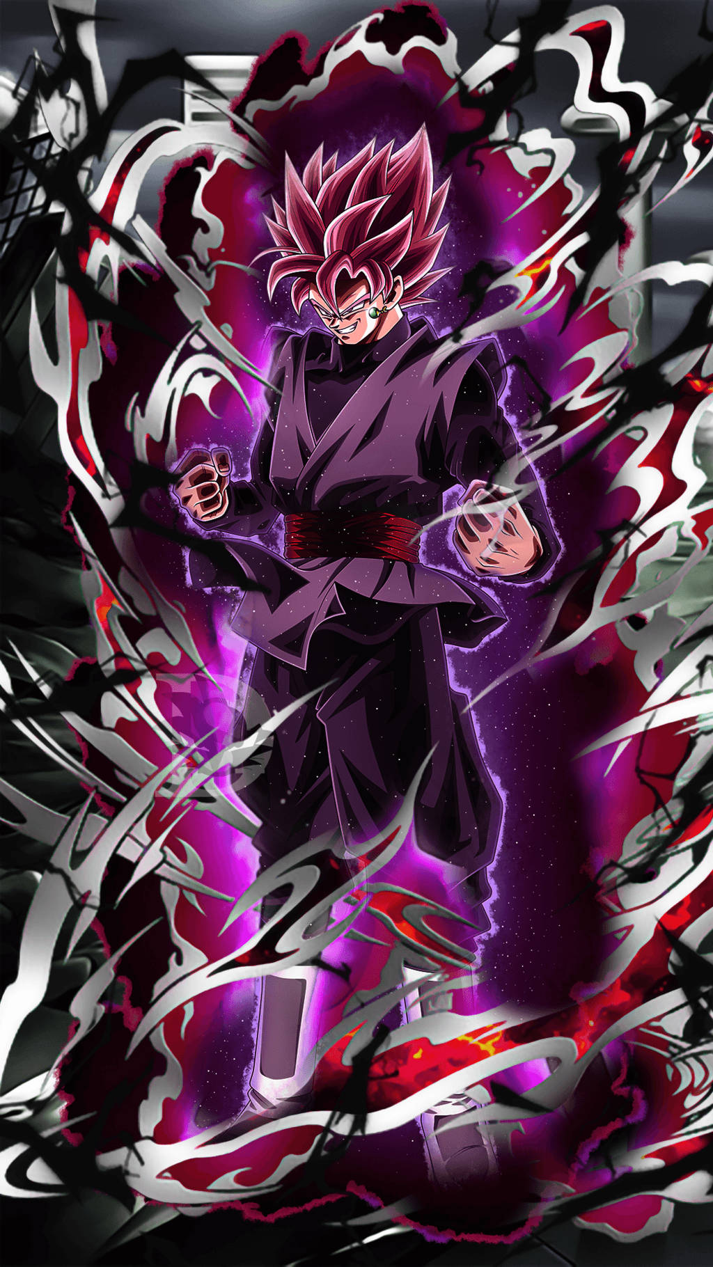 Güçlenen Goku Black iPhone Duvar Kağıdı