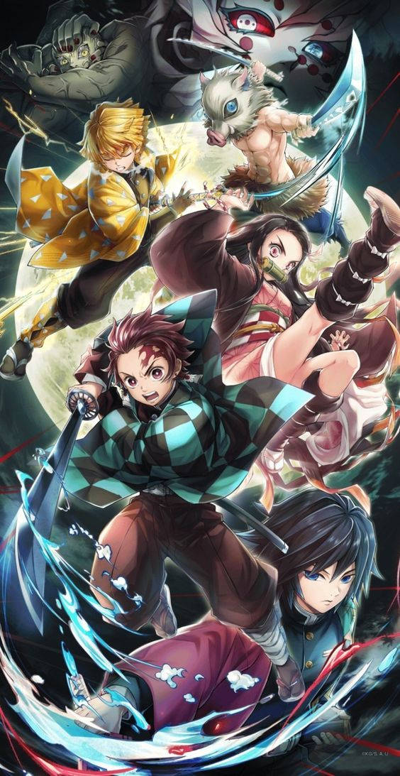 Güçlü Demon Slayer iPhone Duvar Kağıdı