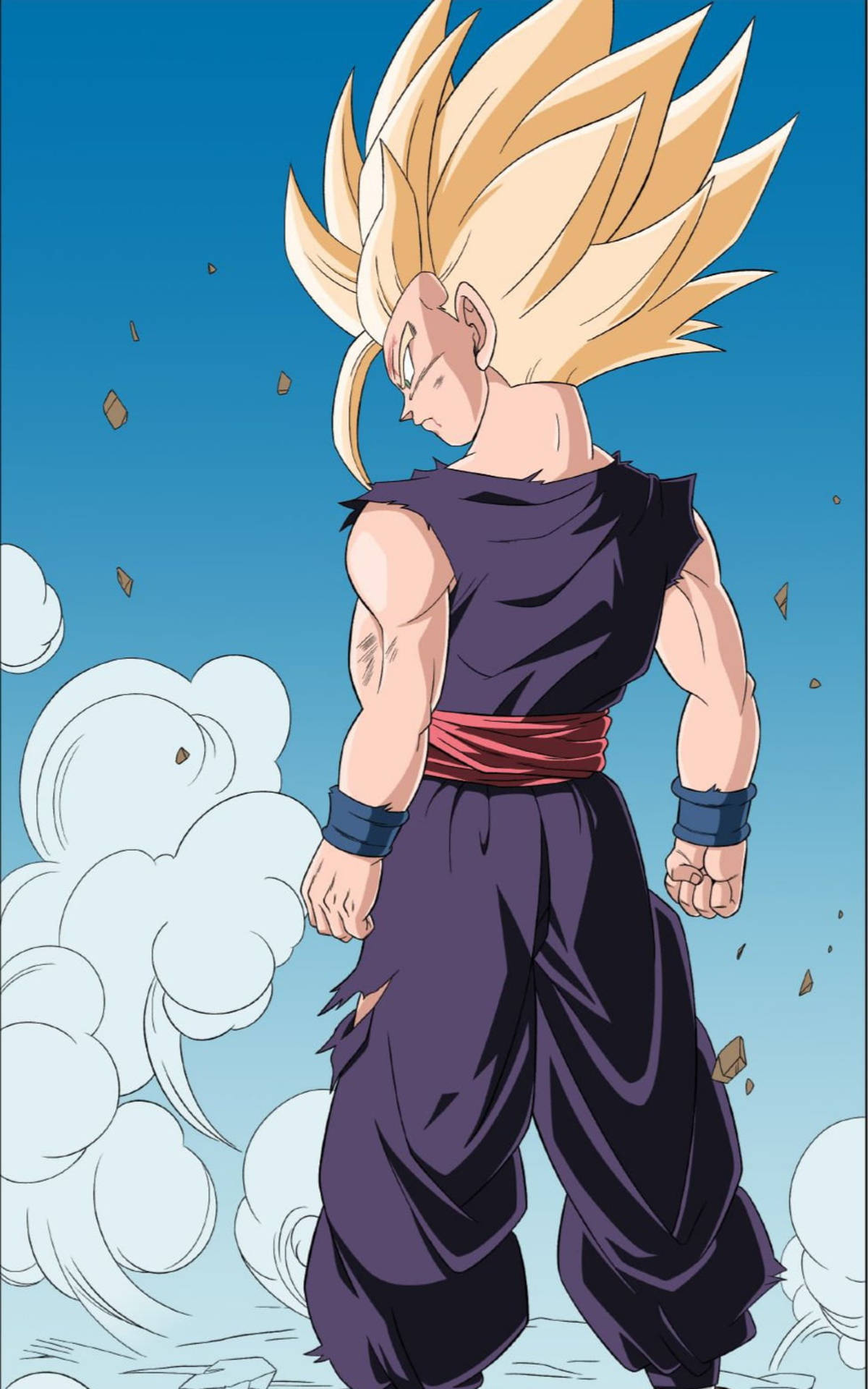 Güçlü Gohan Süper Saiyan 2'de — Dragon ball z GIF Duvar Kağıdı