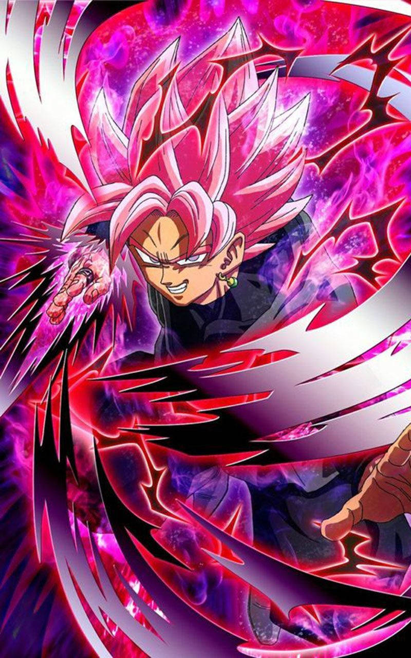Güçlü Siyah Goku Dövüşü Telefon Duvar Kağıdı