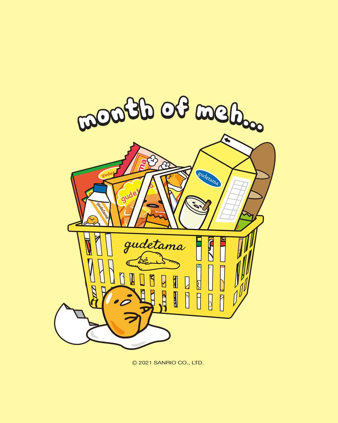 Gudetama Telefonu ile teknoloji zamanı! Duvar Kağıdı