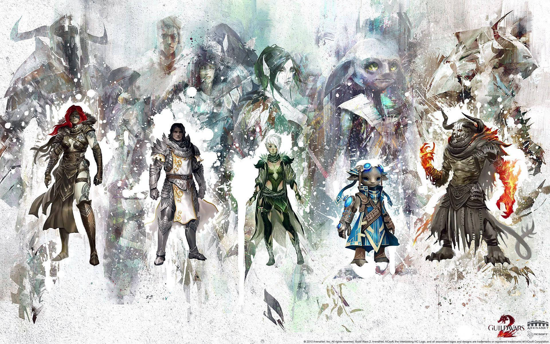 Guild Wars 2 Soyut Sanat Duvar Kağıdı