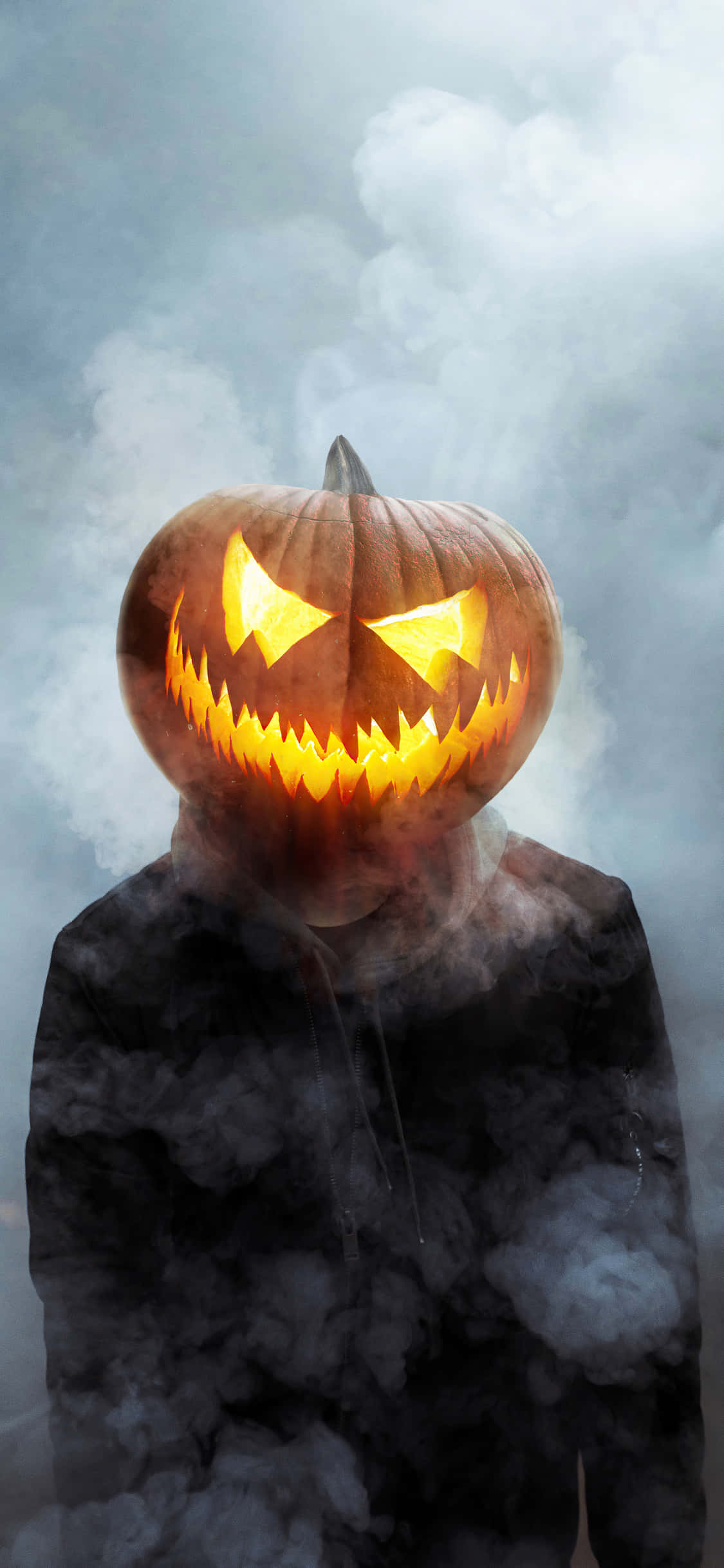 Gülen Jack O'Lantern iPhone Cadılar Bayramı Arka Planı Duvar Kağıdı