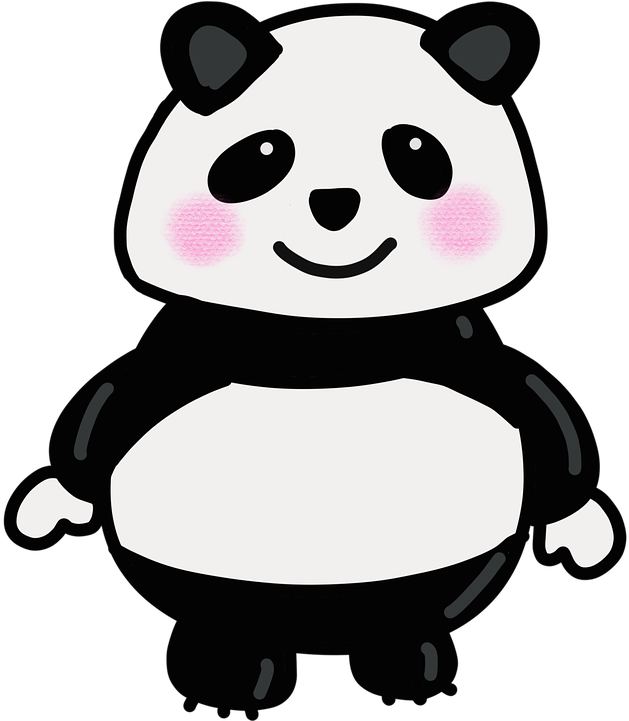 Gülümseyen Çizgi Film Panda Duvar Kağıdı