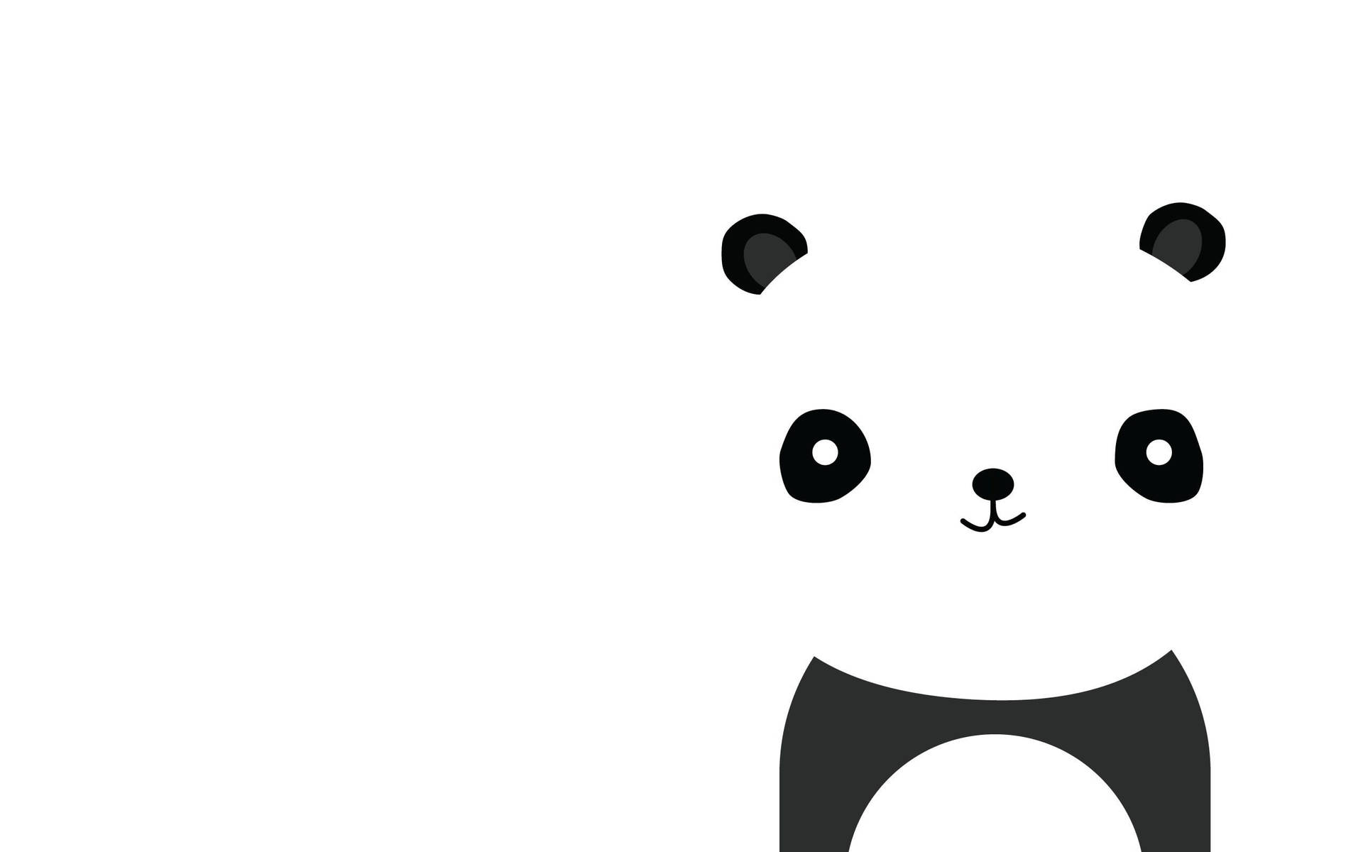 Gülümseyen Havalı Beyaz Panda