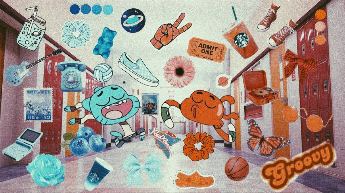 Gumball Darwin Çıkartmaları Estetik Duvar Kağıdı