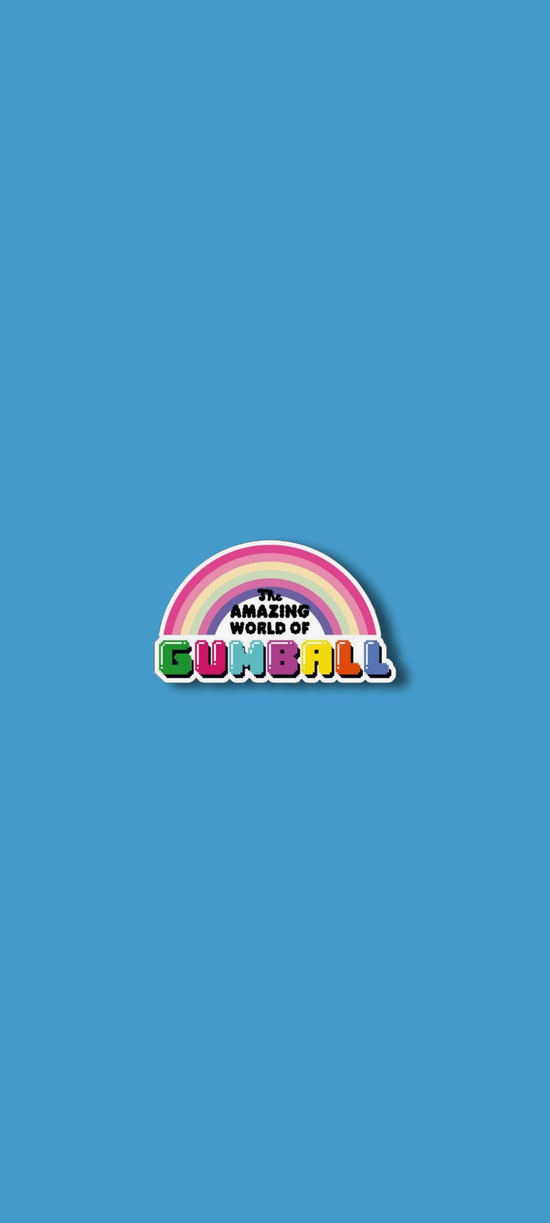 Gumball Sade Mavi Estetik Duvar Kağıdı