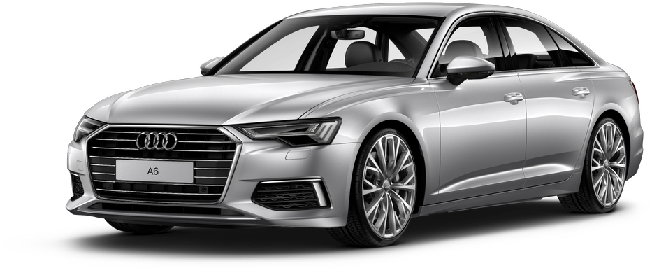 Gümüş Audi A6 Sedan Profil Görünümü Duvar Kağıdı