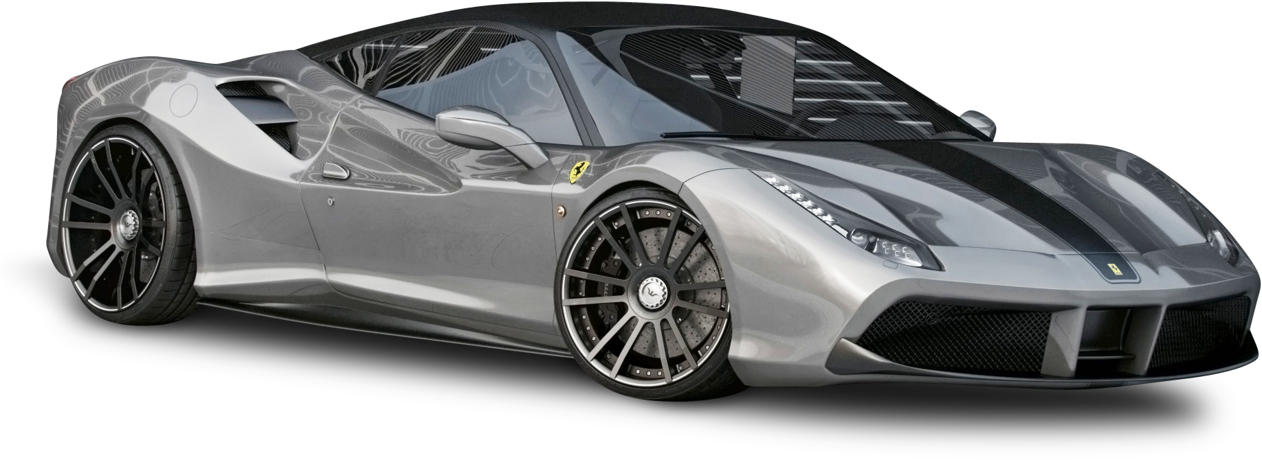 Gümüş Ferrari Spor Araba Duvar Kağıdı