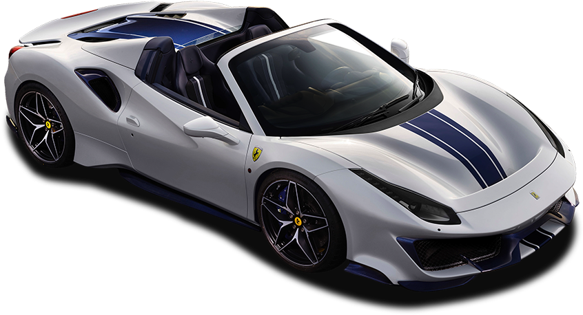 Gümüş Ferrari Üstü Açık Spor Araba Duvar Kağıdı