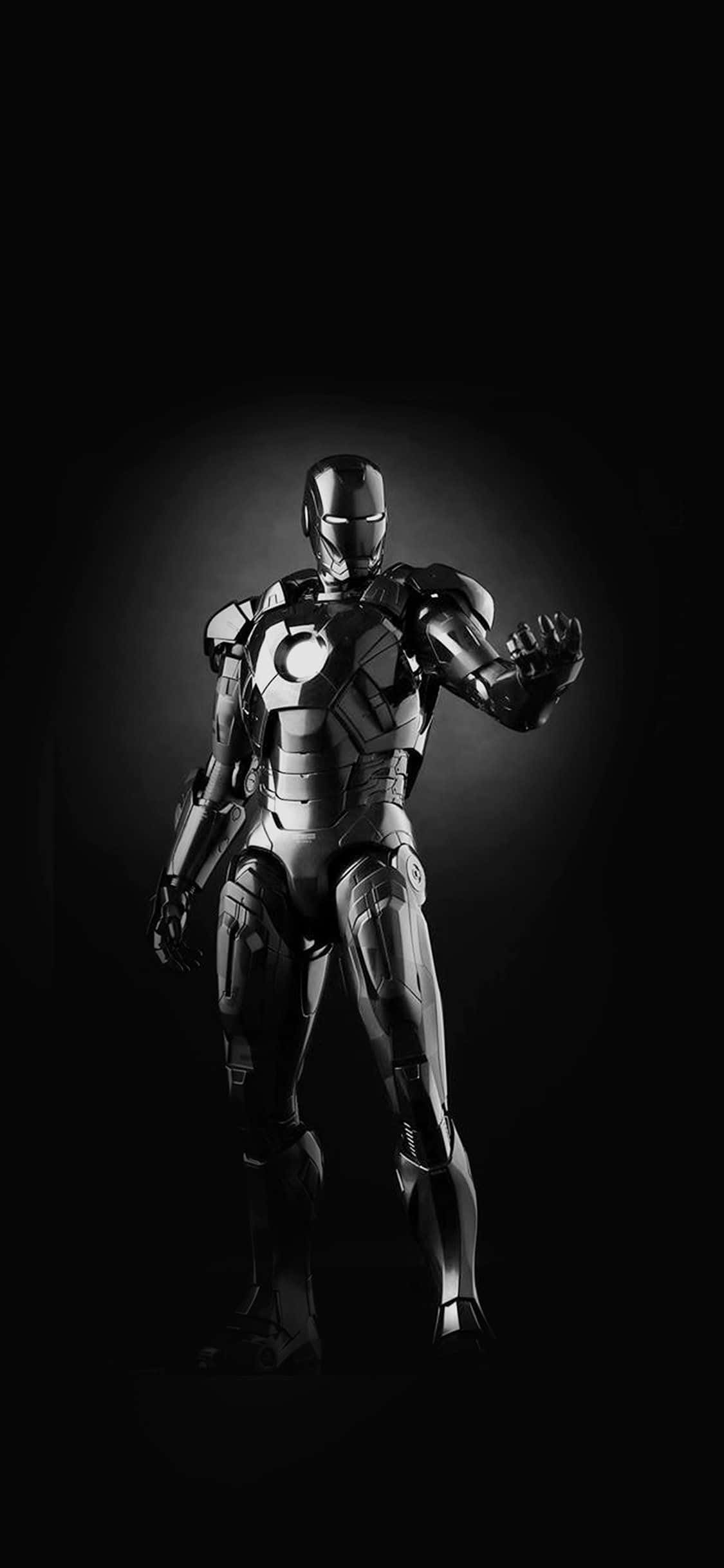 Gümüş Iron Man iPhone X Duvar Kağıdı
