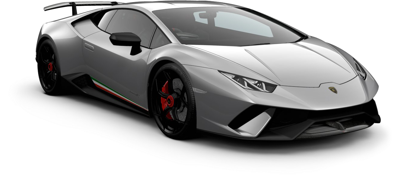Gümüş Lamborghini Huracan Evo Yan Görünüm Duvar Kağıdı