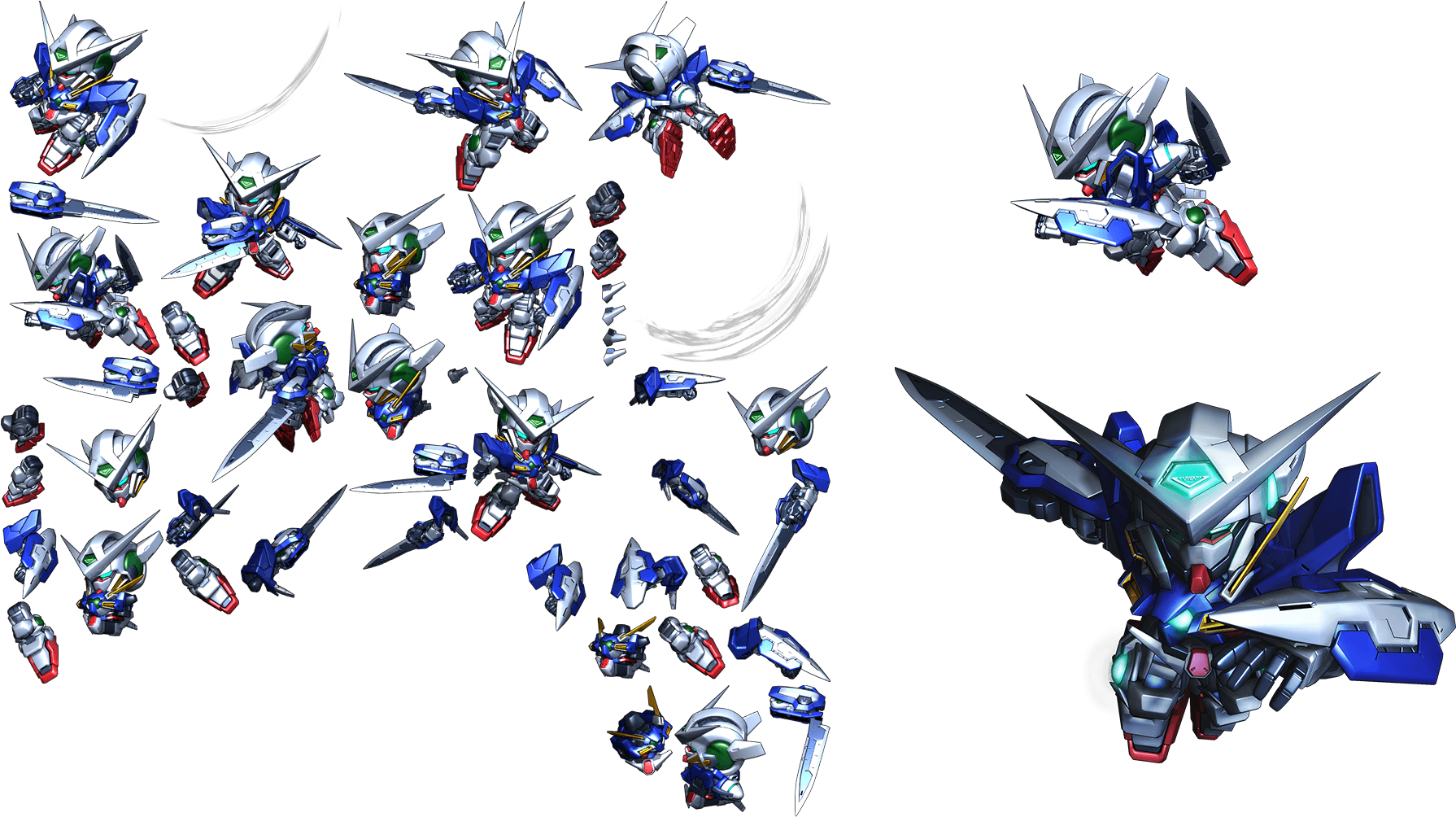 Gundam Mecha Kolajı Duvar Kağıdı
