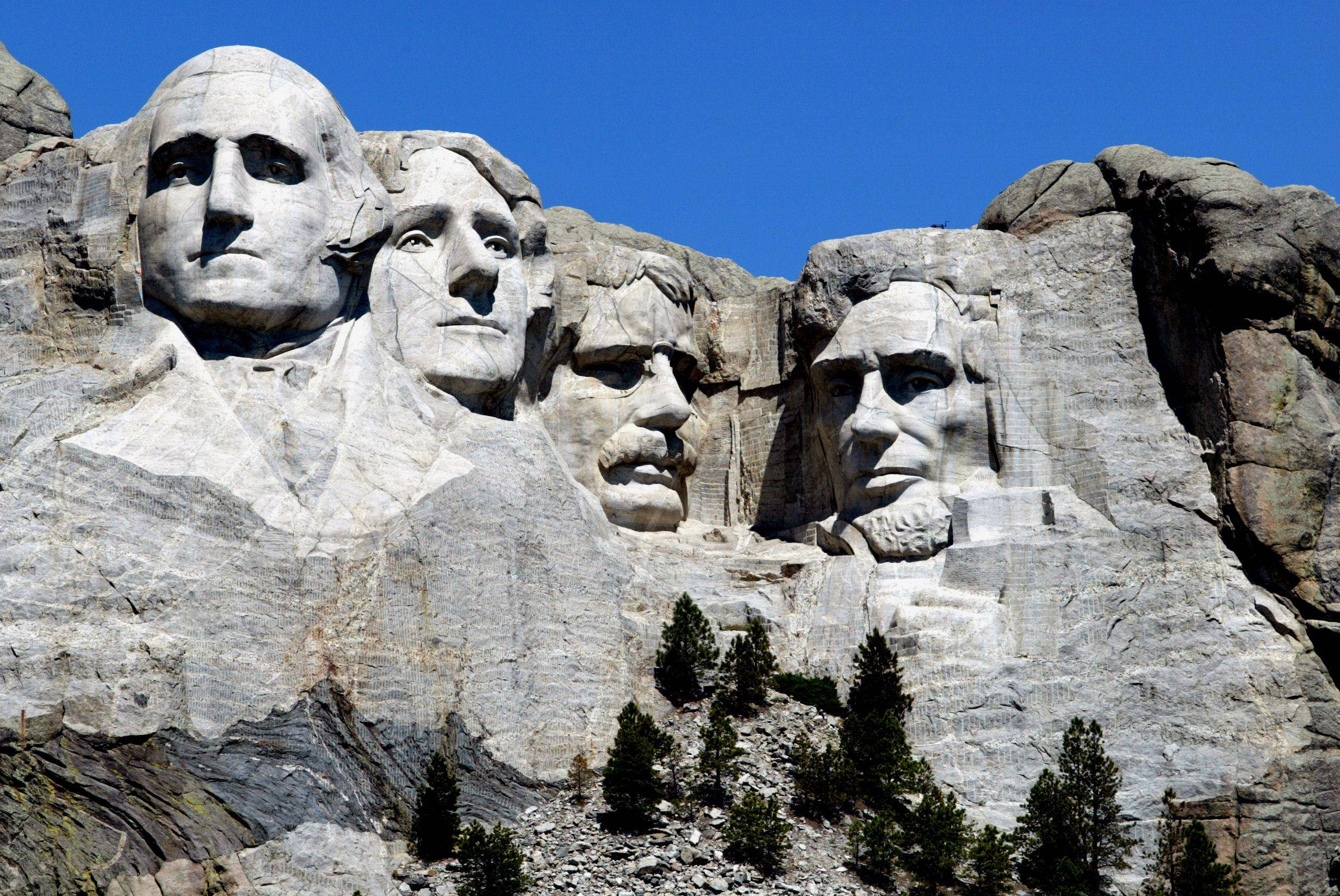 Güneş Rushmore Dağı'nda Parlıyor Duvar Kağıdı