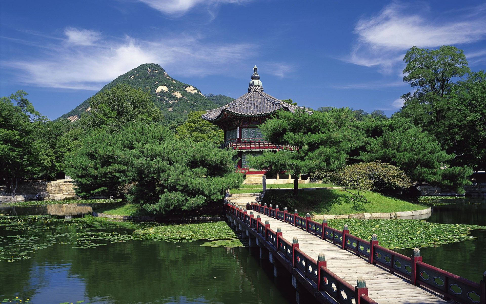 Güney Kore Gyeongbokgung Sarayı Duvar Kağıdı