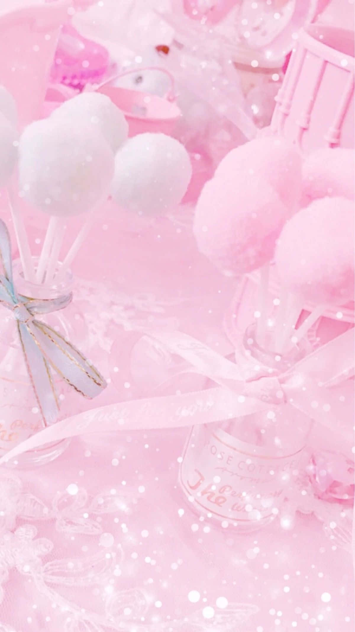Günlük koşuşturmacadan uzaklaşıp huzur bulacağınız bu sevimli pastel pembe estetiğin keyfini çıkarın. Duvar Kağıdı