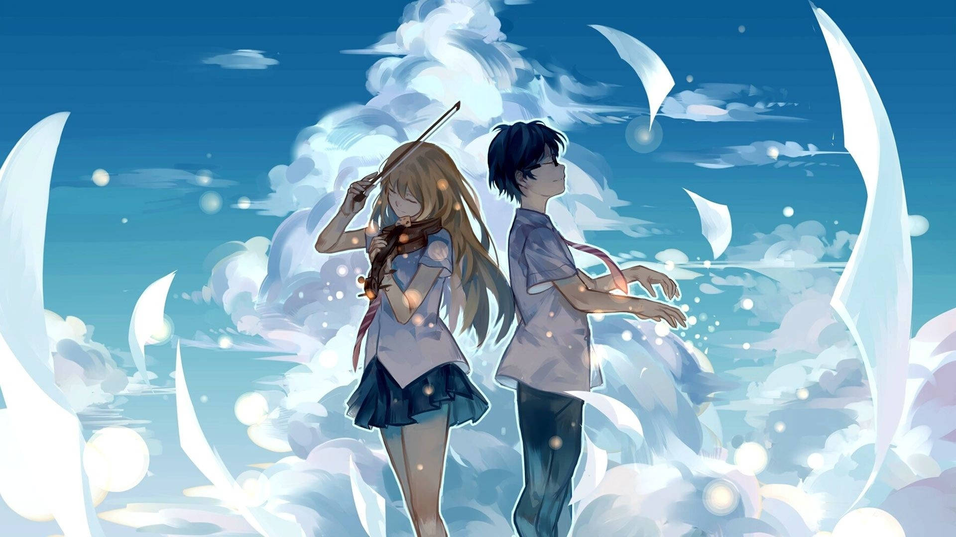 Güzel Anime Your Lie In April Duvar Kağıdı