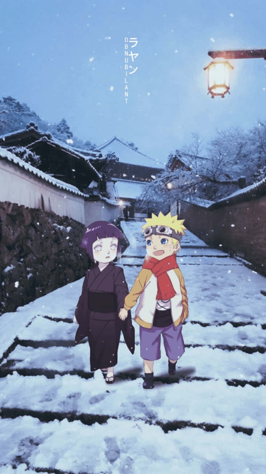 Güzel Hinata ve Naruto Estetik Telefon Duvar Kağıdı