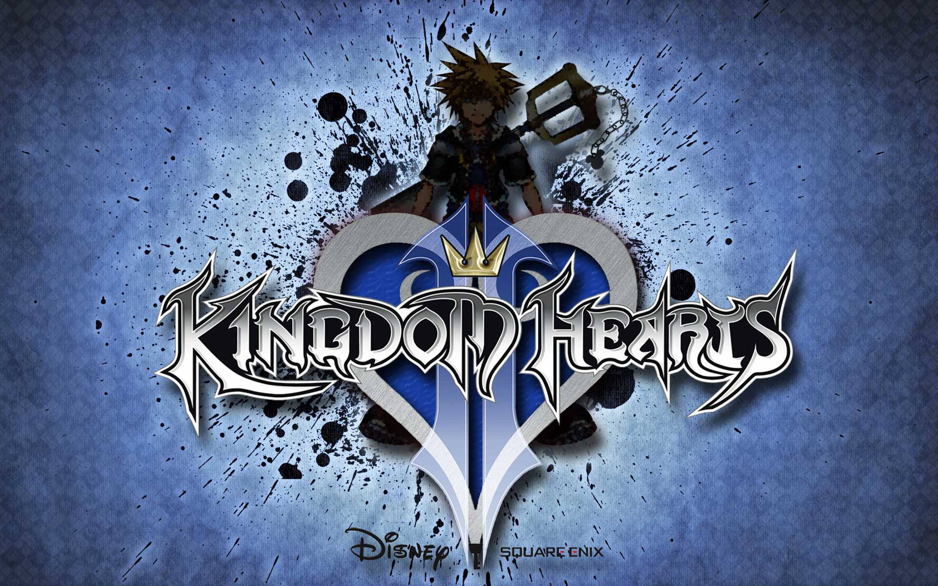 Güzel Kingdom Hearts Logosu İllüstrasyonu Duvar Kağıdı
