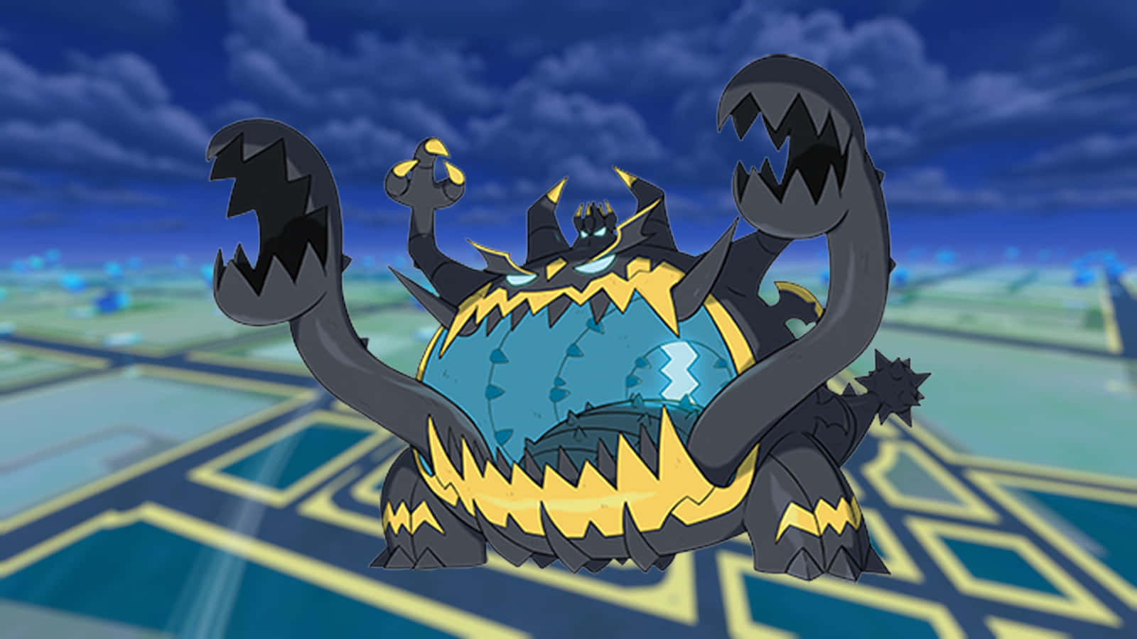 Guzzlord Pokemon Go Gece Gökyüzü Duvar Kağıdı