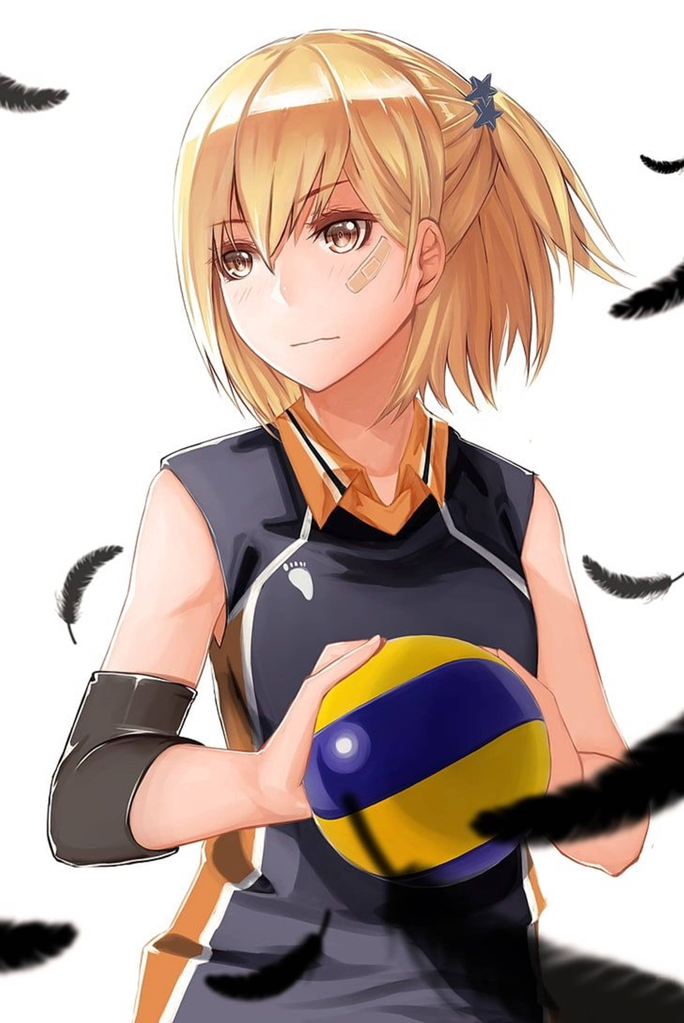 Haikyuu 4K Hitoka Yachi Duvar Kağıdı