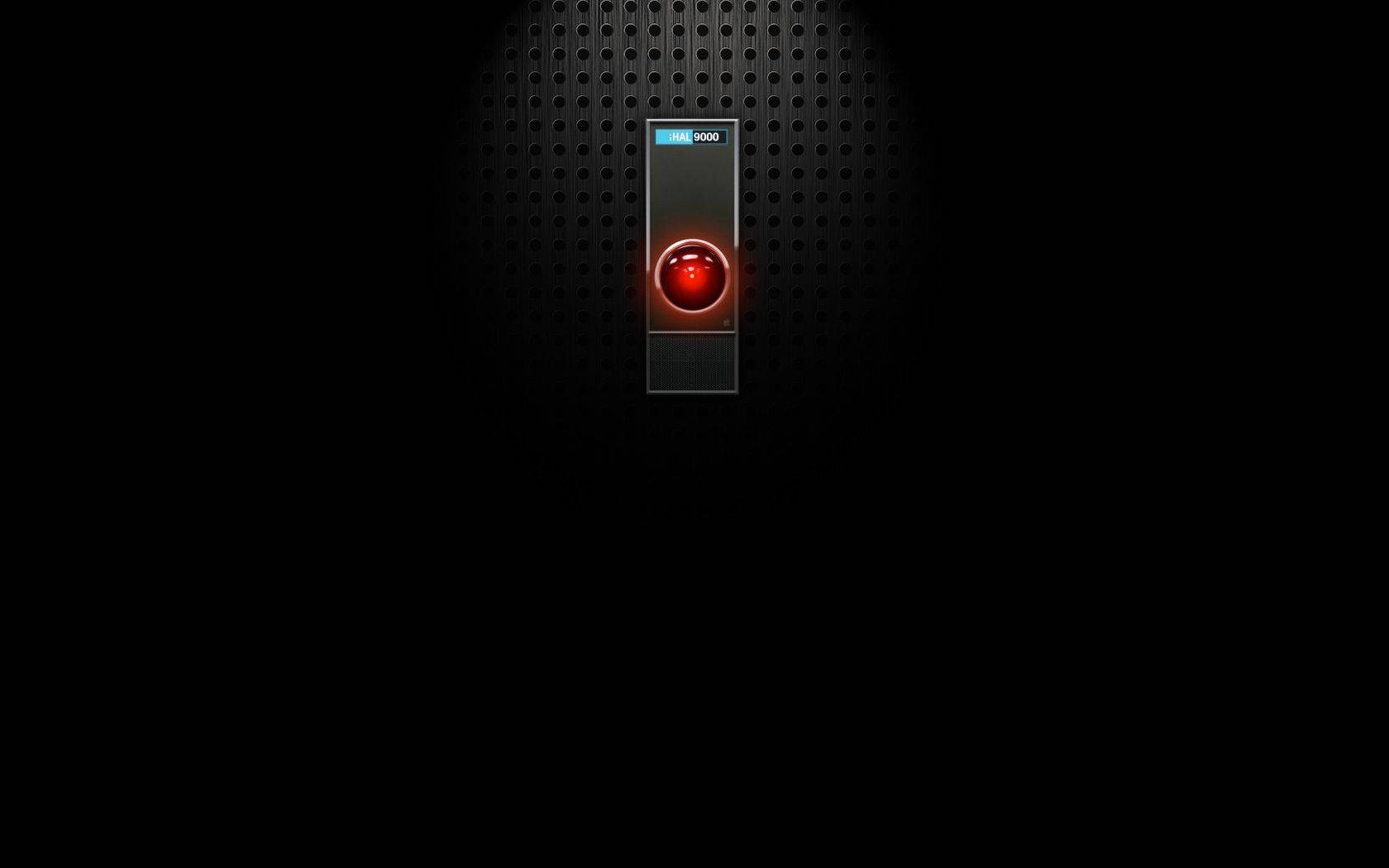 Hal 9000 Siyah Vinyet Duvar Kağıdı