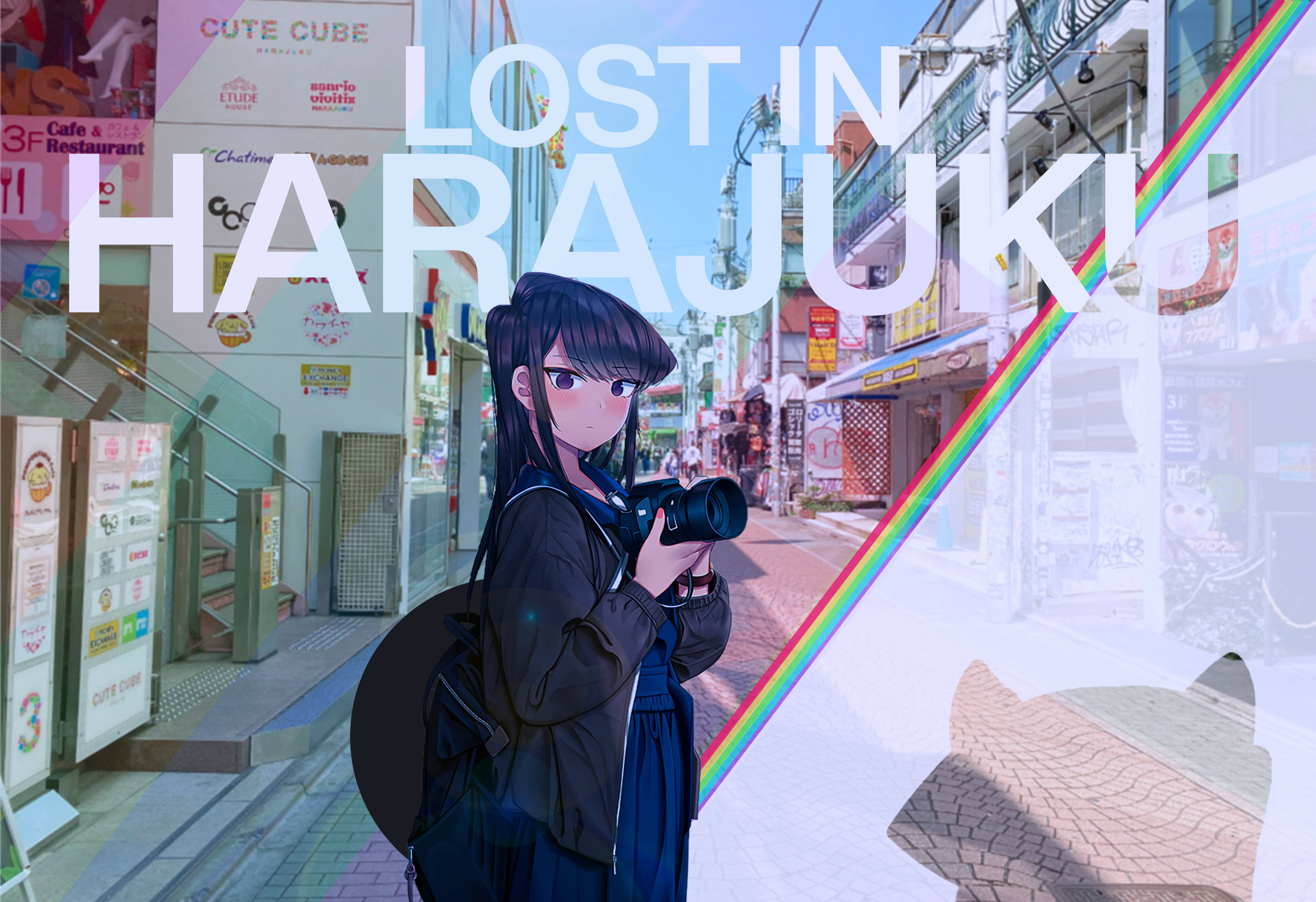 Harajuku Tokyo Japonya'da Kaybolan Kız Duvar Kağıdı