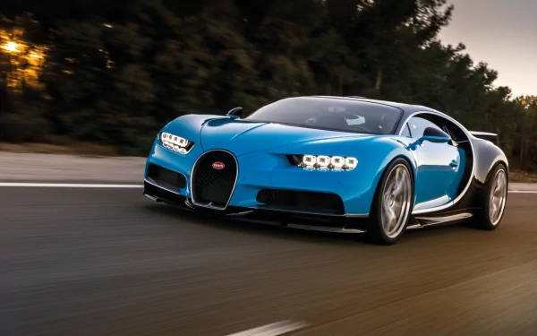 Hareket Halindeki Bugatti Chiron Hiper Otomobil 4K