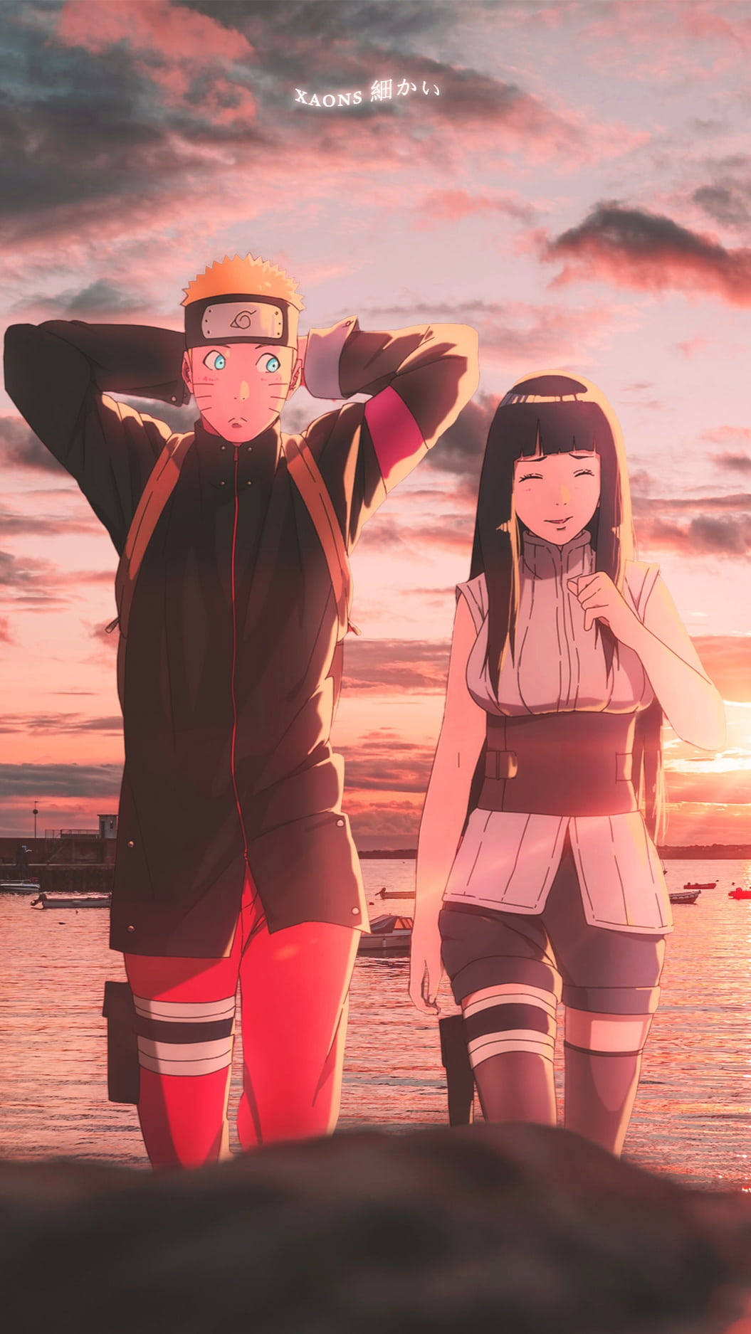 Hareketli Naruto ve Hinata Aşkı Duvar Kağıdı