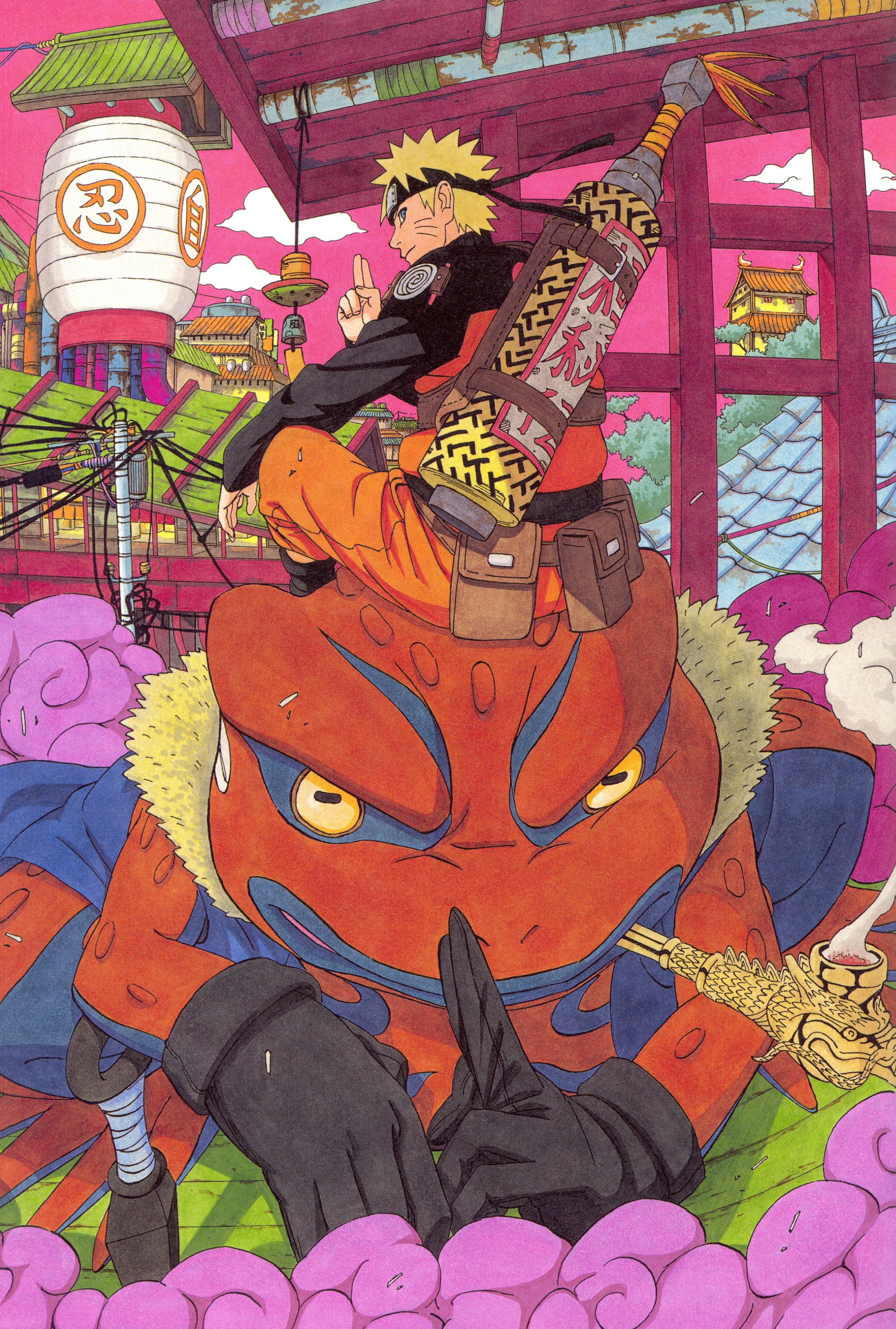 Hareketli Naruto Kurbağası Gamamaru Duvar Kağıdı