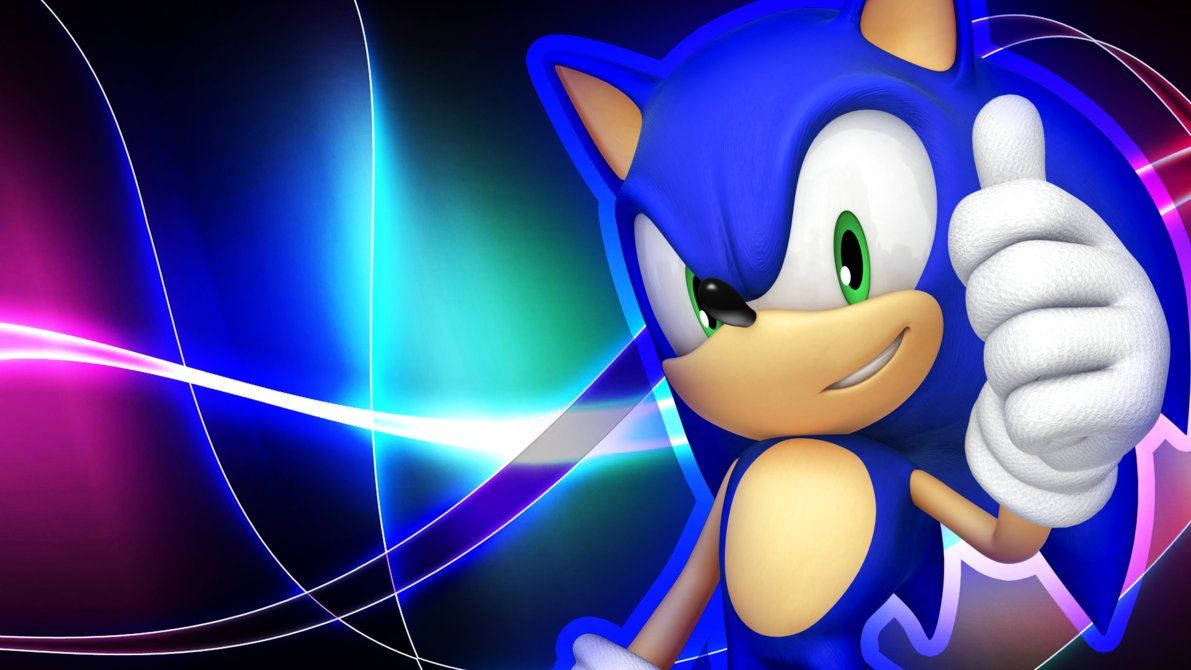 Harika Güçlü Kirpi Sonic Duvar Kağıdı