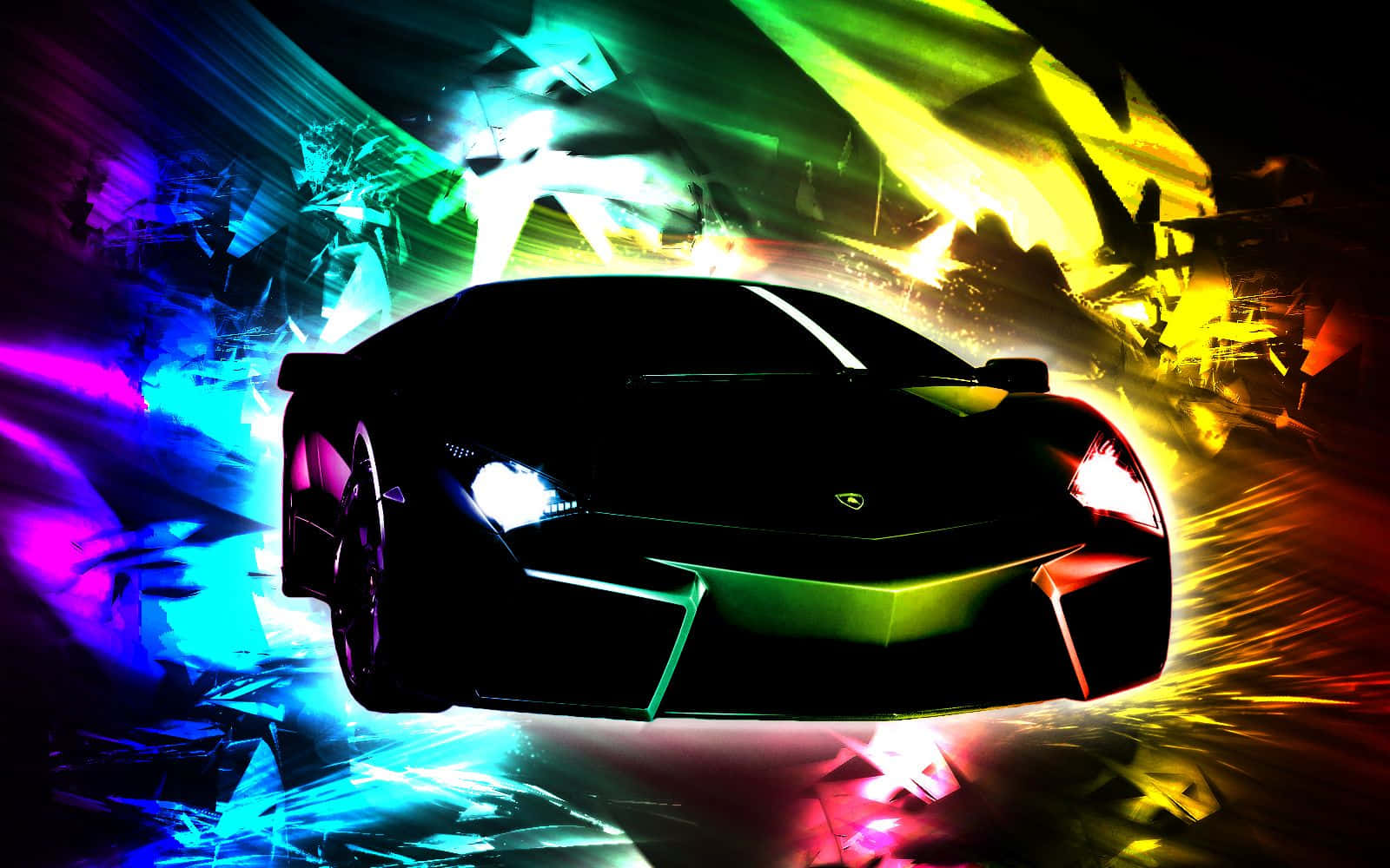 Harika Neon Lamborghini Duvar Kağıdı