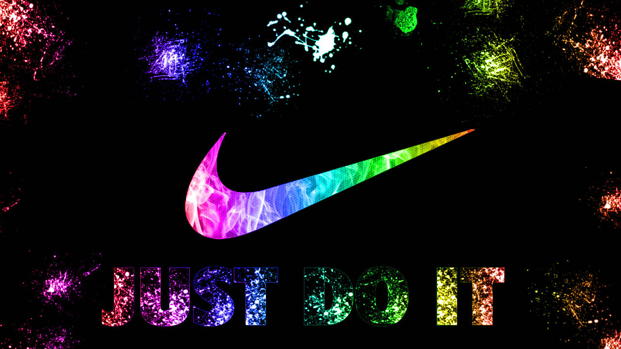 Harika Nike Gökkuşağı Dumanı Duvar Kağıdı