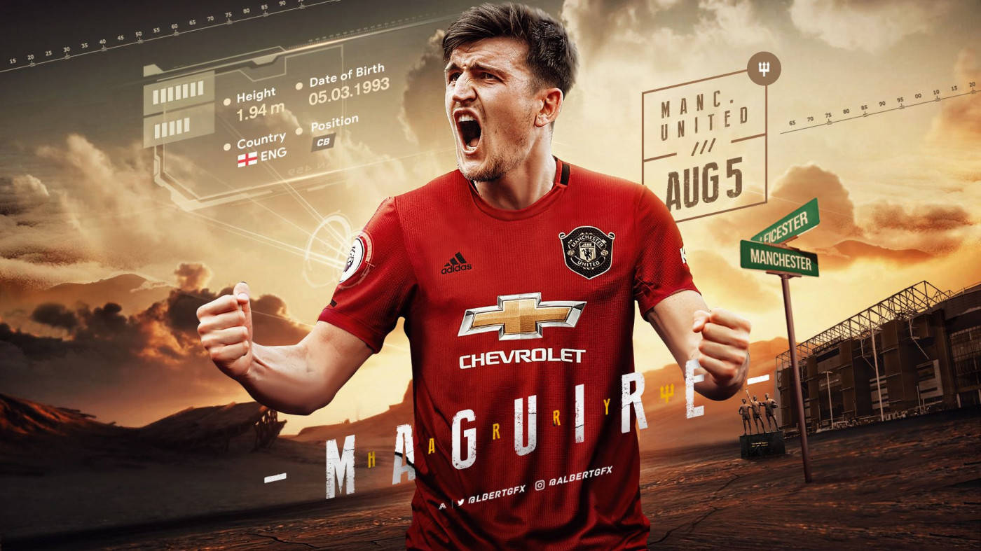 Harry Maguire Havalı Hayran Sanatı Düzenlemesi Duvar Kağıdı