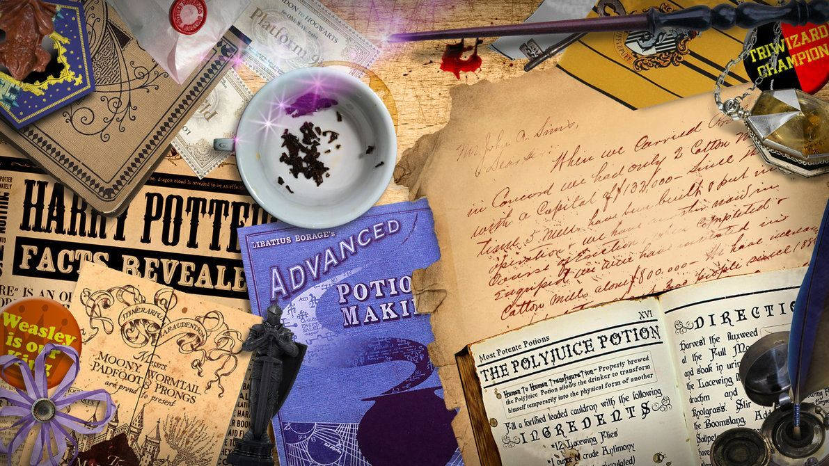 Harry Potter Estetik İksir Kitabı Duvar Kağıdı