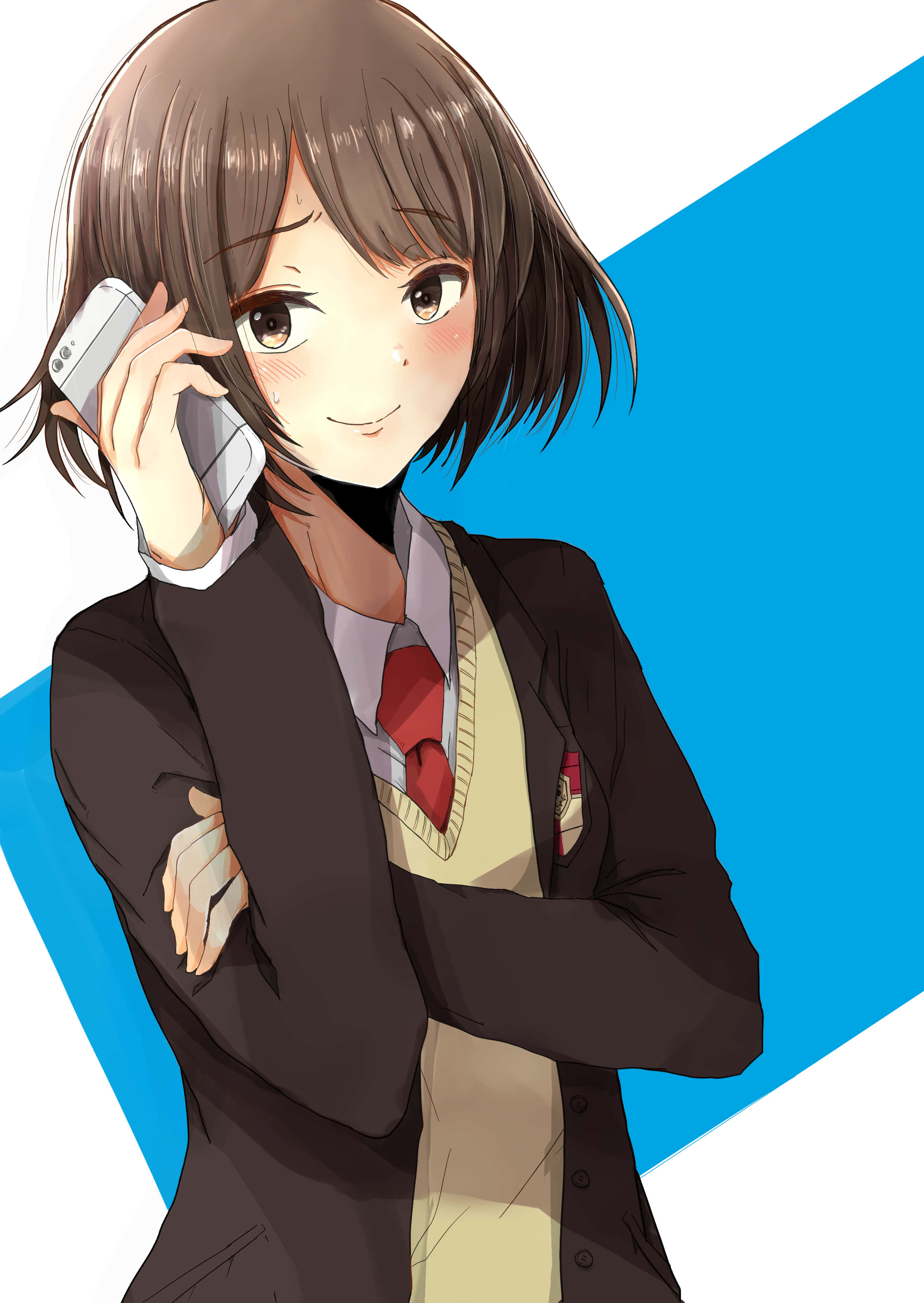 Haruhi Sasaki çarpıcı bir kıyafetle poz veriyor Duvar Kağıdı