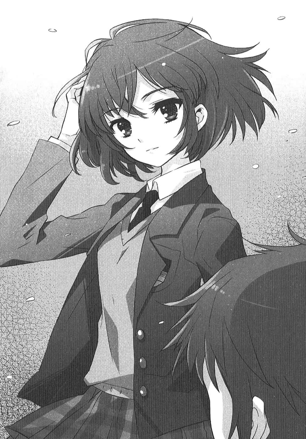 Haruhi Sasaki şık bir kıyafetle poz veriyor Duvar Kağıdı