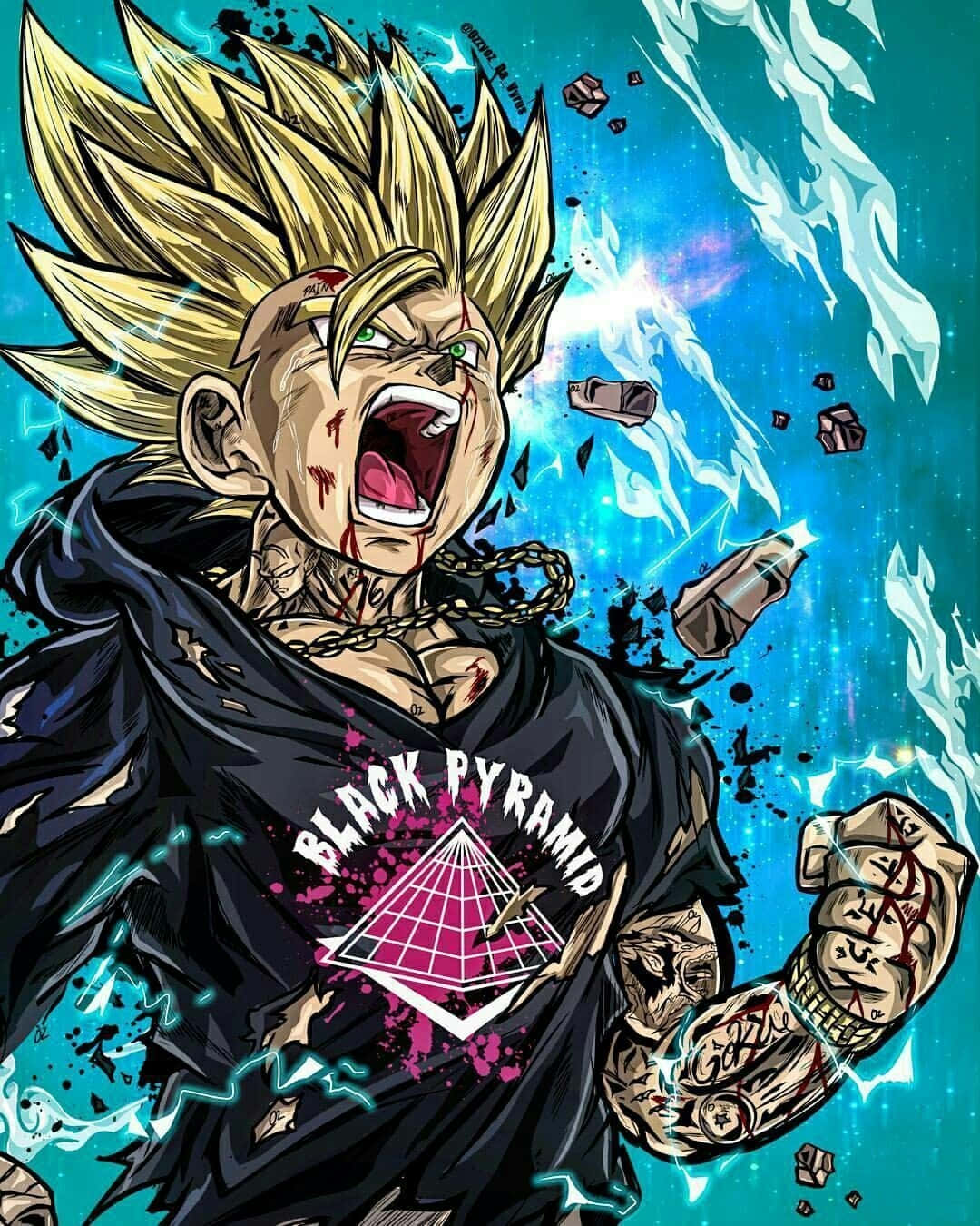 Hasta Anime Goku Dragon Ball Z Duvar Kağıdı