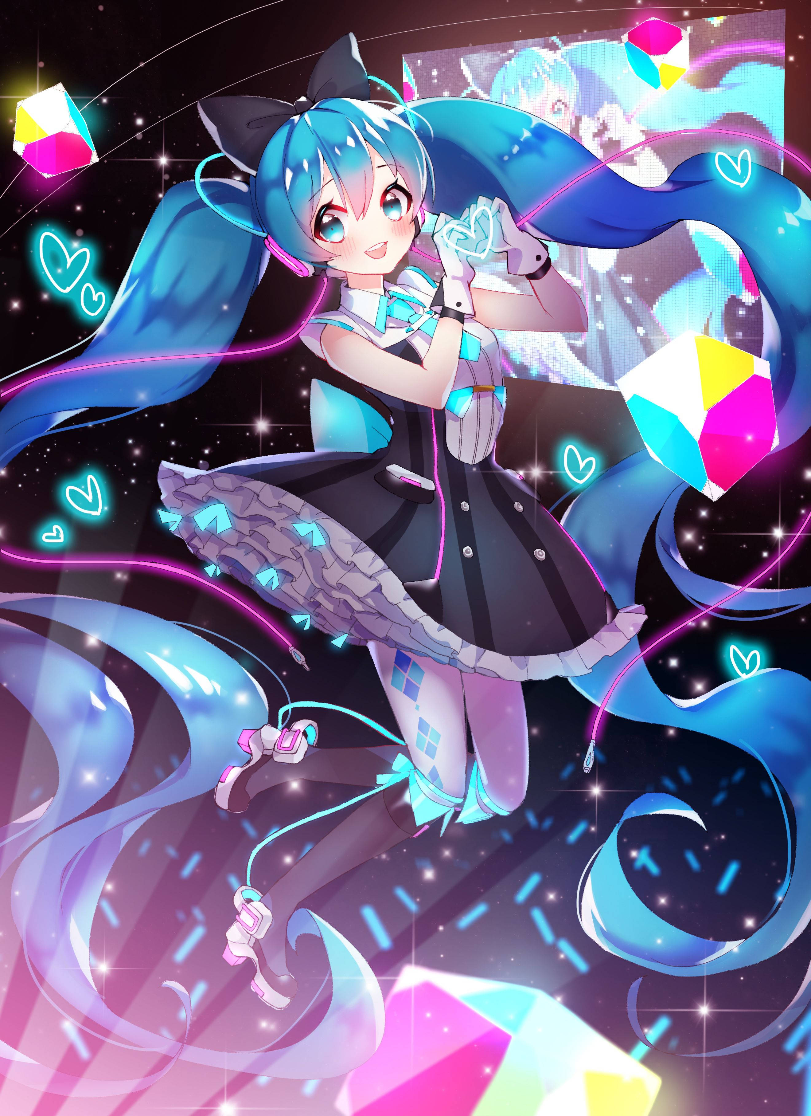 Hatsune Miku Güzelliğiyle Hayranlarını Büyülüyor Duvar Kağıdı