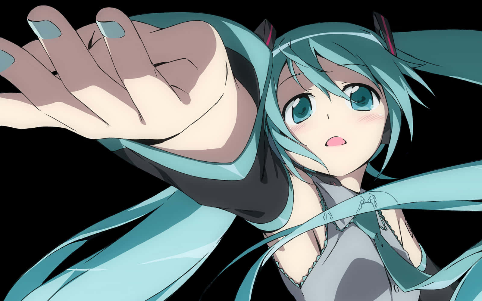 Hatsune Miku Uzanıyor Duvar Kağıdı