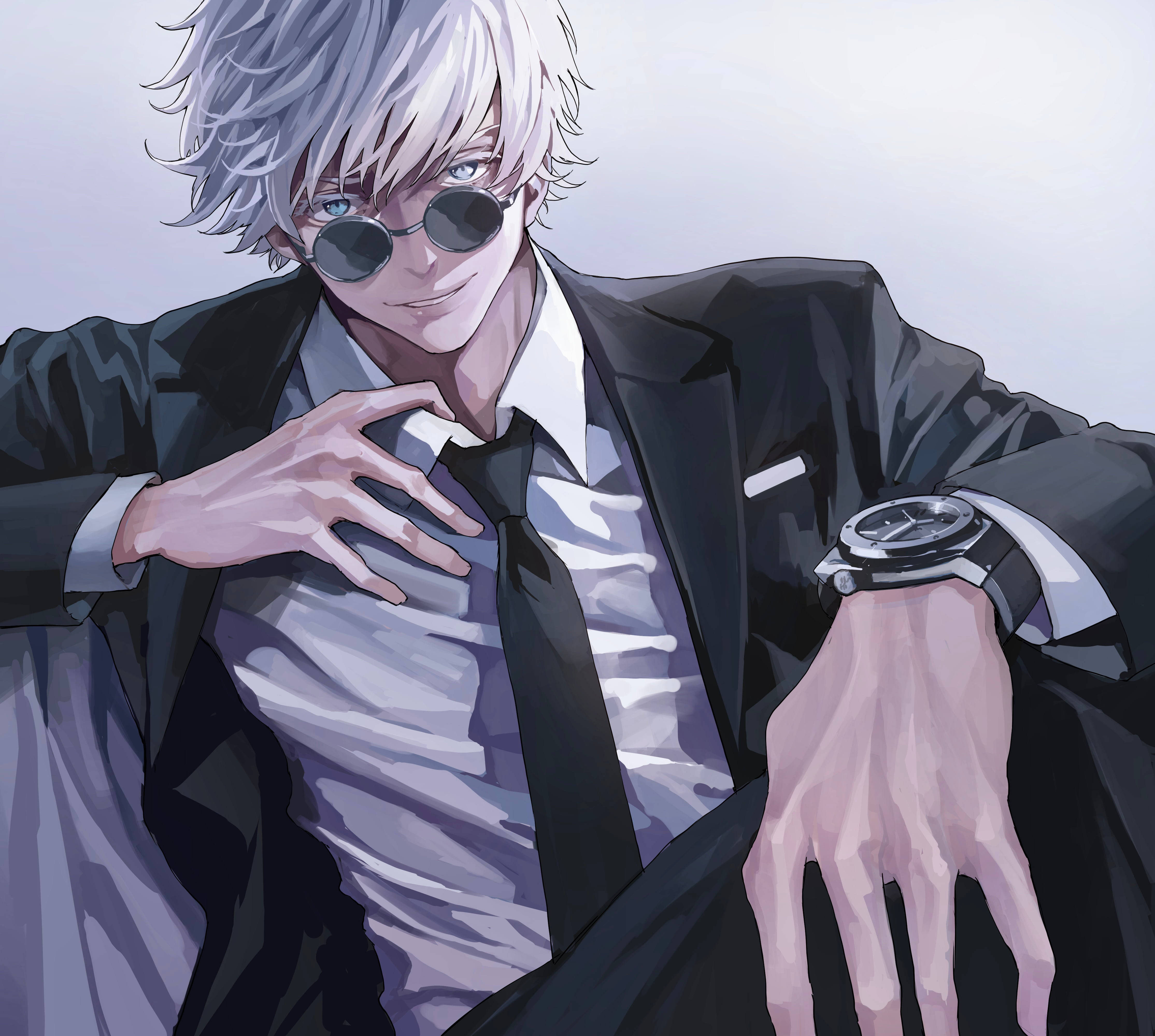 Havalı Anime Çocuğu Satoru Gojo Duvar Kağıdı
