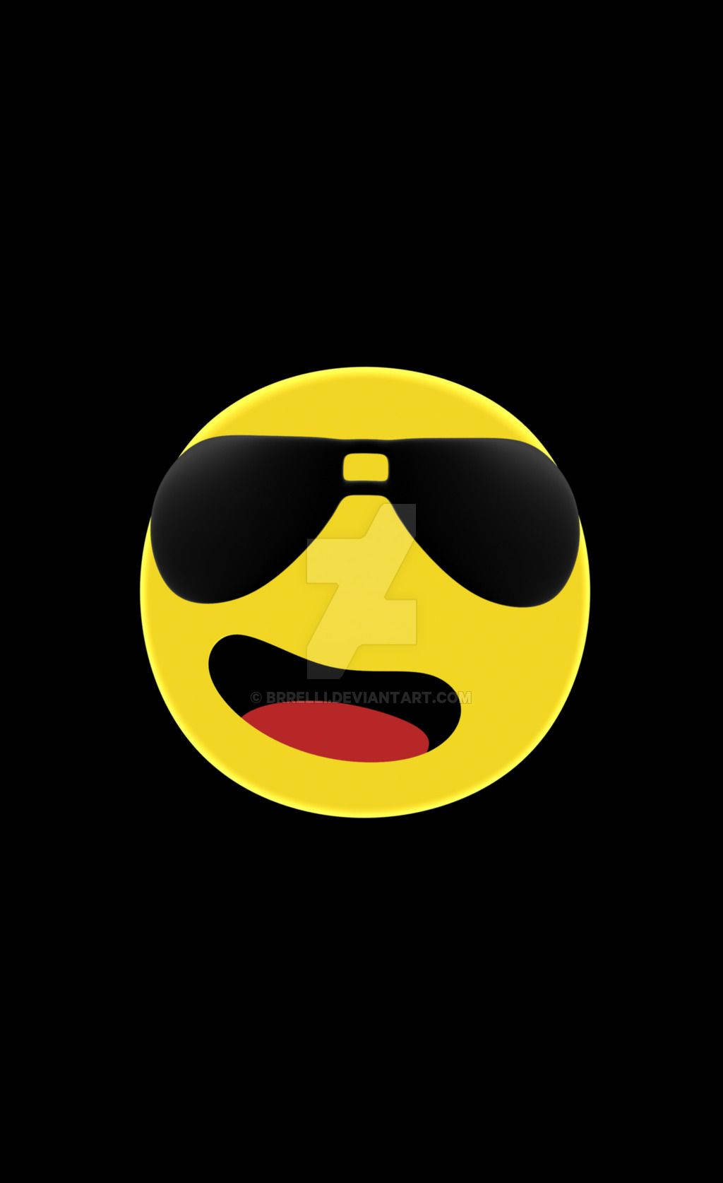 Havalı Emoji 3D Modeli Duvar Kağıdı